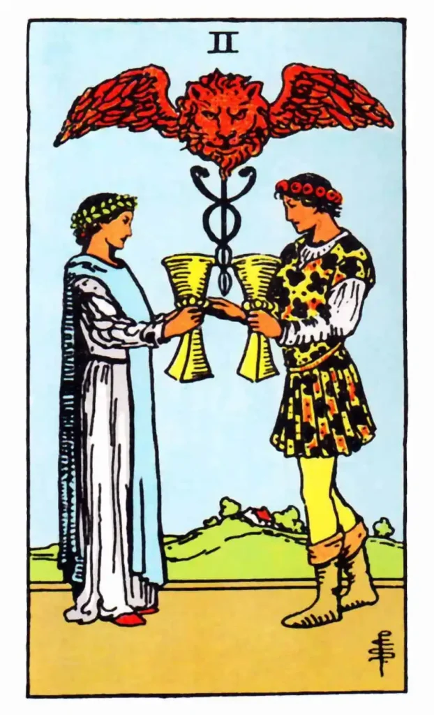 two-of-cups:-tarot-card-meaning