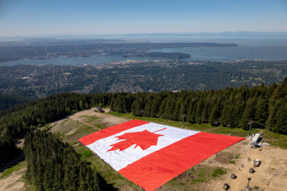 ‘biggest-canadian-flag’-unfurled-in-vancouver-for-world-cup,-but-may-breach-etiquette