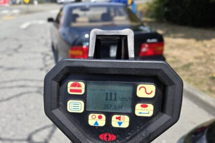 speeding-driver-found-at-nearly-double-limit-said-he-needed-to-dry-his-car:-police