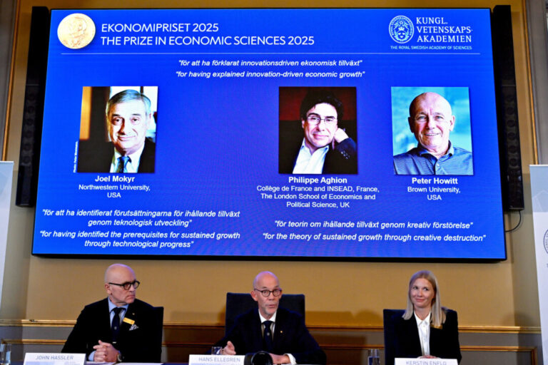 nobel-economics-prize-goes-to-3-researchers-for-explaining-innovation-driven-economic-growth