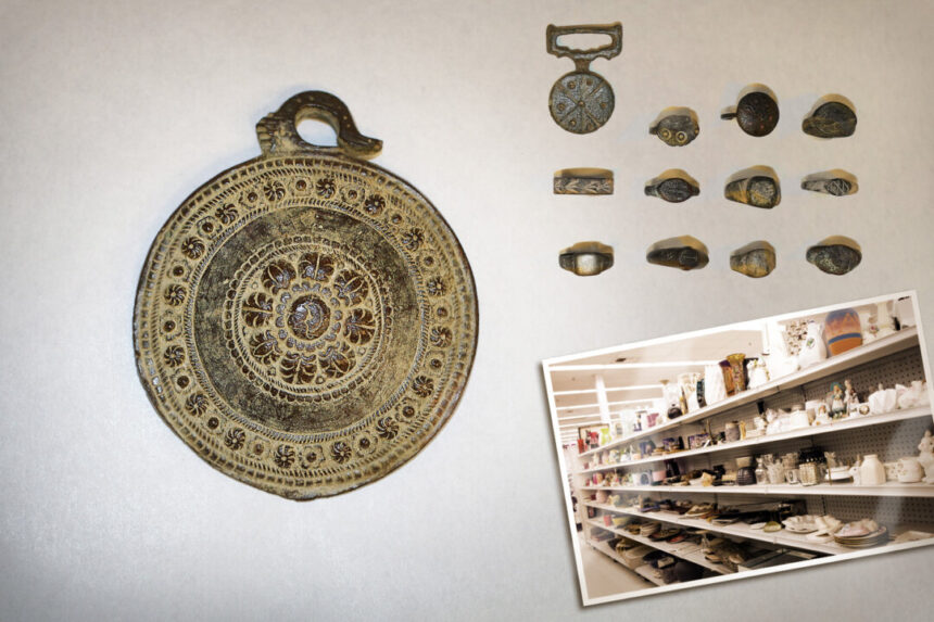 customer-finds-medieval-age-medallion-and-rings-on-sale-for-$30-at-a-bc-thrift-store