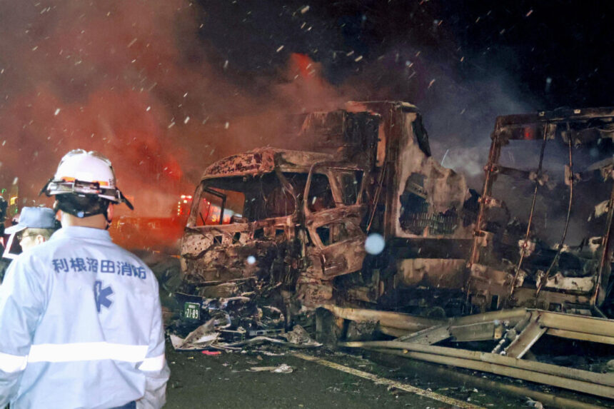 massive-crash-on-highway-in-japan-kills-1,-injures-26-as-holiday-season-starts