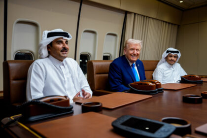 trump-meets-qatari-leaders,-says-qatar-may-join-gaza-peacekeeping-mission