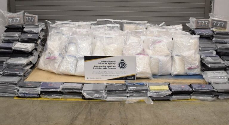 authorities-find-560-kilos-of-cocaine,-meth-concealed-in-vehicle-parts-at-vancouver-airport